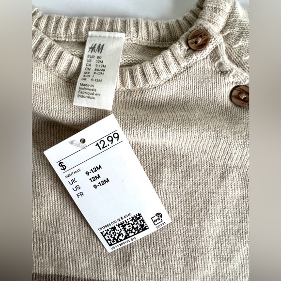 H&M Baby sweater Tri Color Cotton - Picture 4 of 5